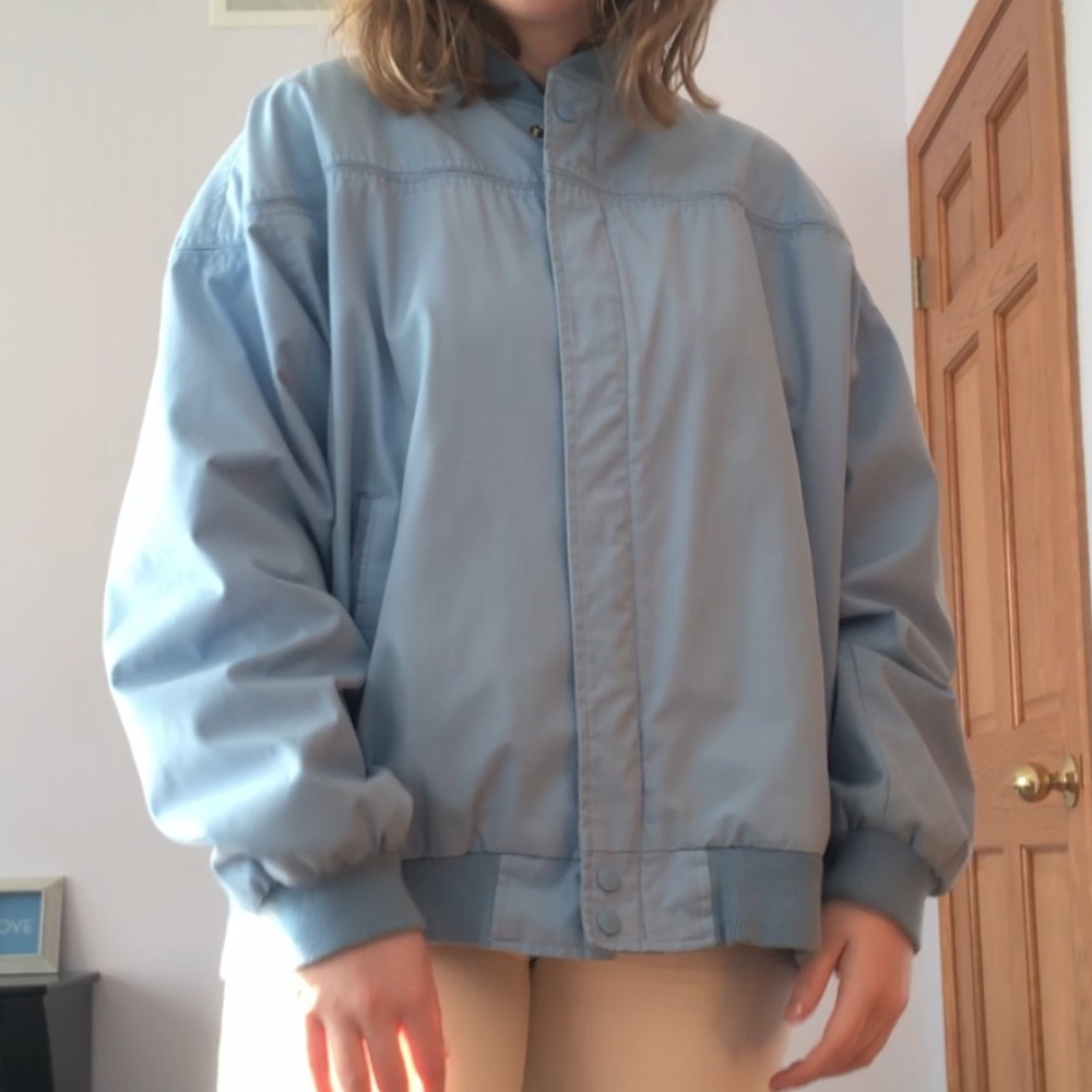 Bay Hill Classics Baby Blue Bomber Jacket
